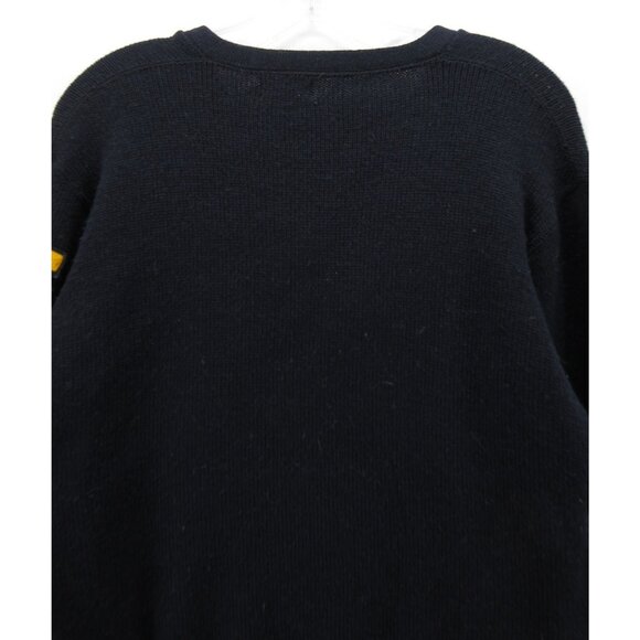 VINTAGE Detroit Knitting Sweater Wool Varsity Letterman Cheerleader School 50s - Picture 9 of 11